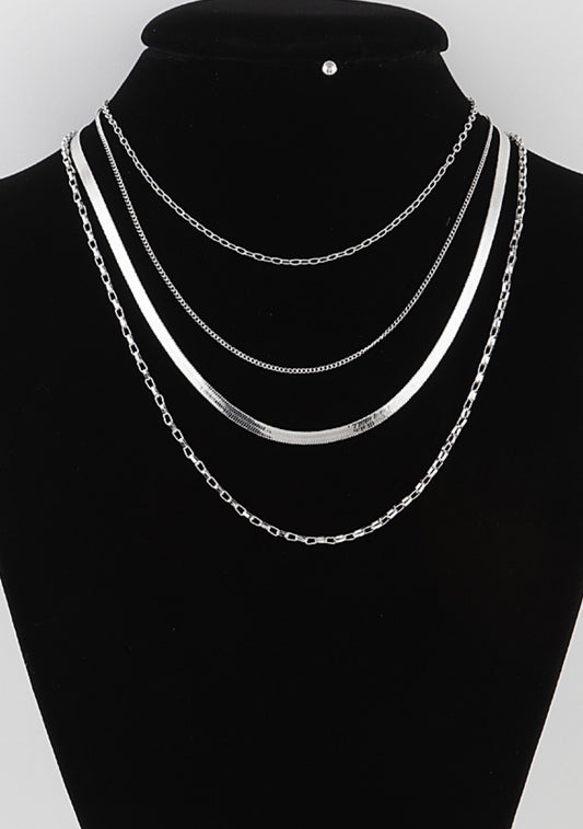 Multi Snake Chain Necklace